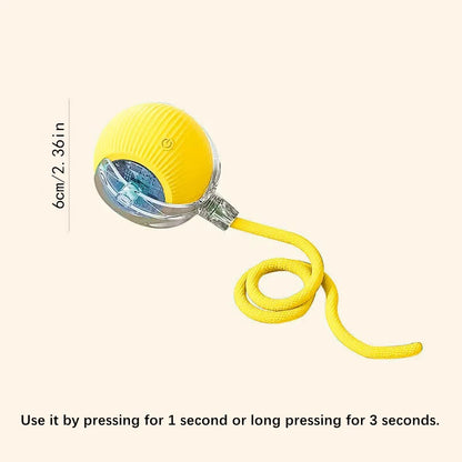 Smart Interactive Pet Toy Ball – USB Rechargeable & Bouncing