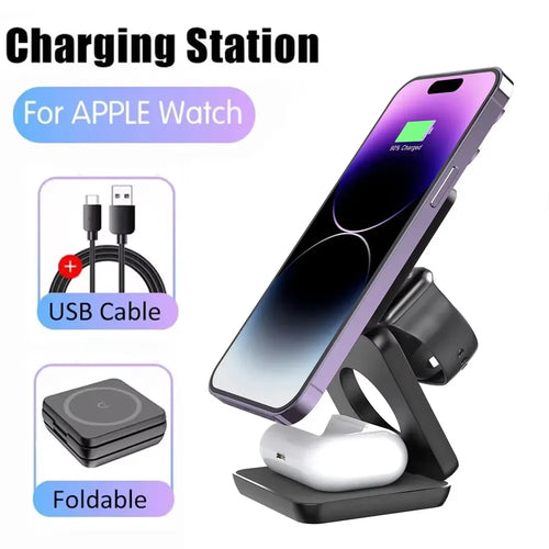 3-in-1 Magnetic Wireless Charger Stand