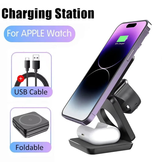3-in-1 Magnetic Wireless Charger Stand