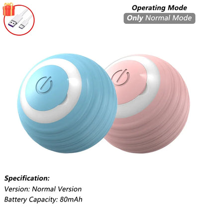 Rechargeable Cat Interactive Ball Toy – Smart Rolling Mouse