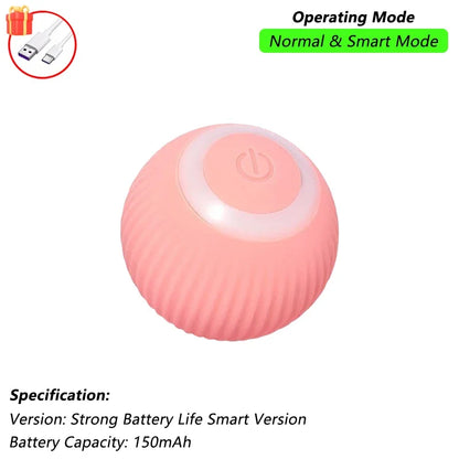 Rechargeable Cat Interactive Ball Toy – Smart Rolling Mouse