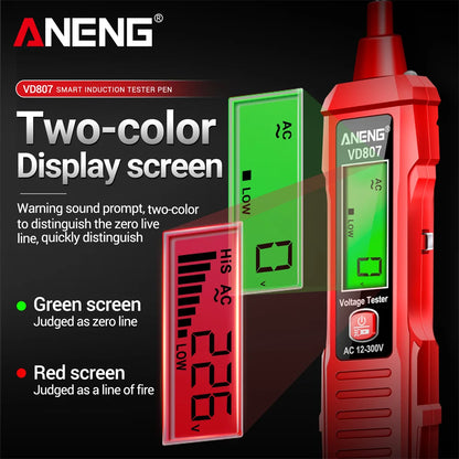 ANENG VD807 Non-Contact Voltage Test Pen (12–300V)