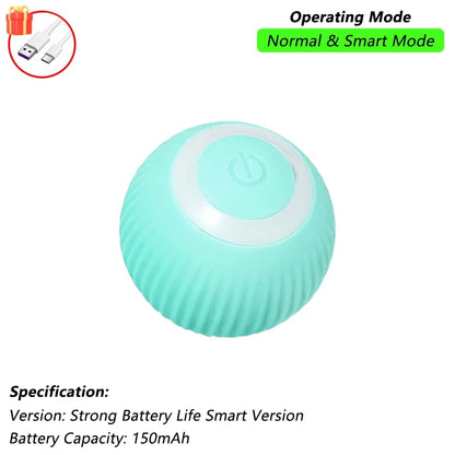 Rechargeable Cat Interactive Ball Toy – Smart Rolling Mouse