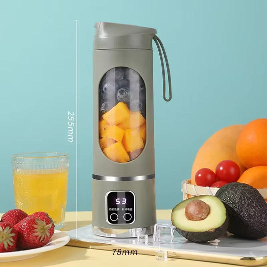 Portable Blender Juicer Cup – 450ml, 10 Blades
