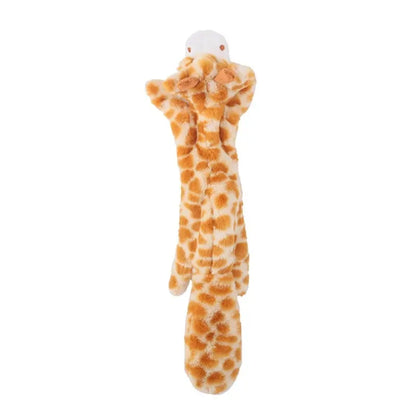 Stuffing-Free Squeaky Dog Toy – Durable Plush Crinkle Chew