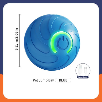 Smart Interactive Pet Toy Ball – USB Rechargeable & Bouncing