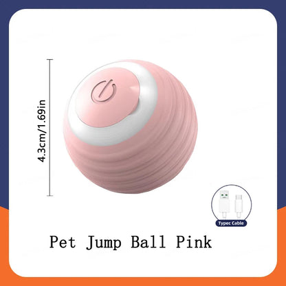 Smart Interactive Pet Toy Ball – USB Rechargeable & Bouncing