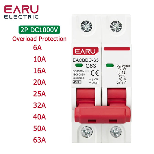 DC 1000V Mini Breaker for Solar Systems